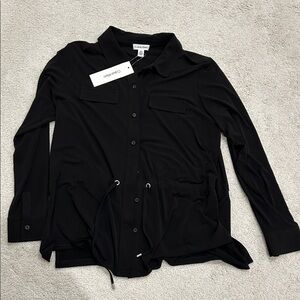 Calvin Klein Black Button-Up Shirt